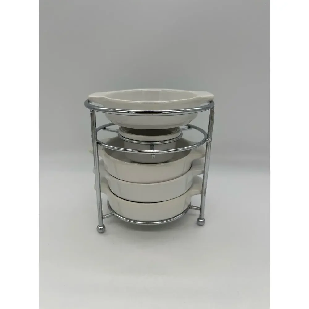 Pier 1 Stoneware Fondue Set